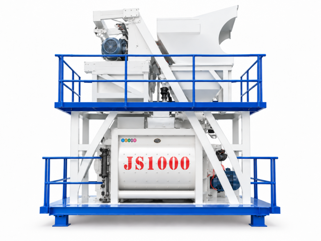 Двухвальный бетоносмеситель JS1000