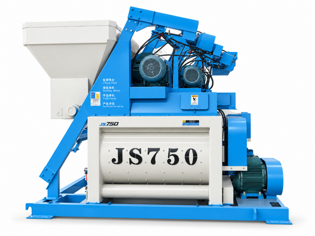 Двухвальный бетоносмеситель JS750